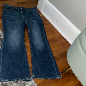 Aeropostale Dark Blue Wide Leg Jeans